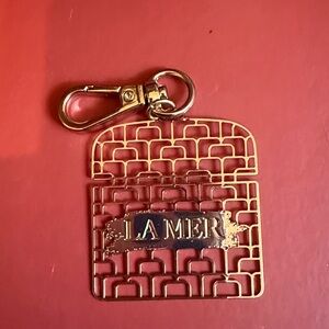 La Mer The Moisturizing Cream Bag Charm Keychain Keyring small